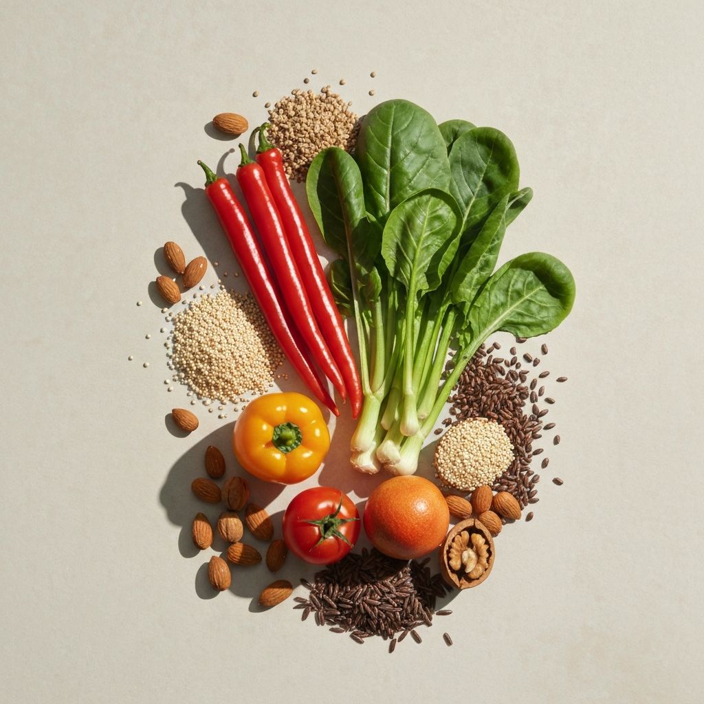 Fresh vegetables and healthy foods