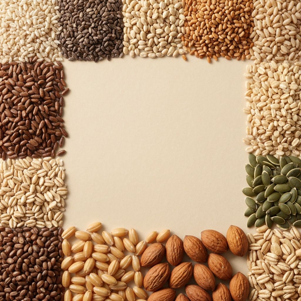 Whole grains, seeds, and nuts